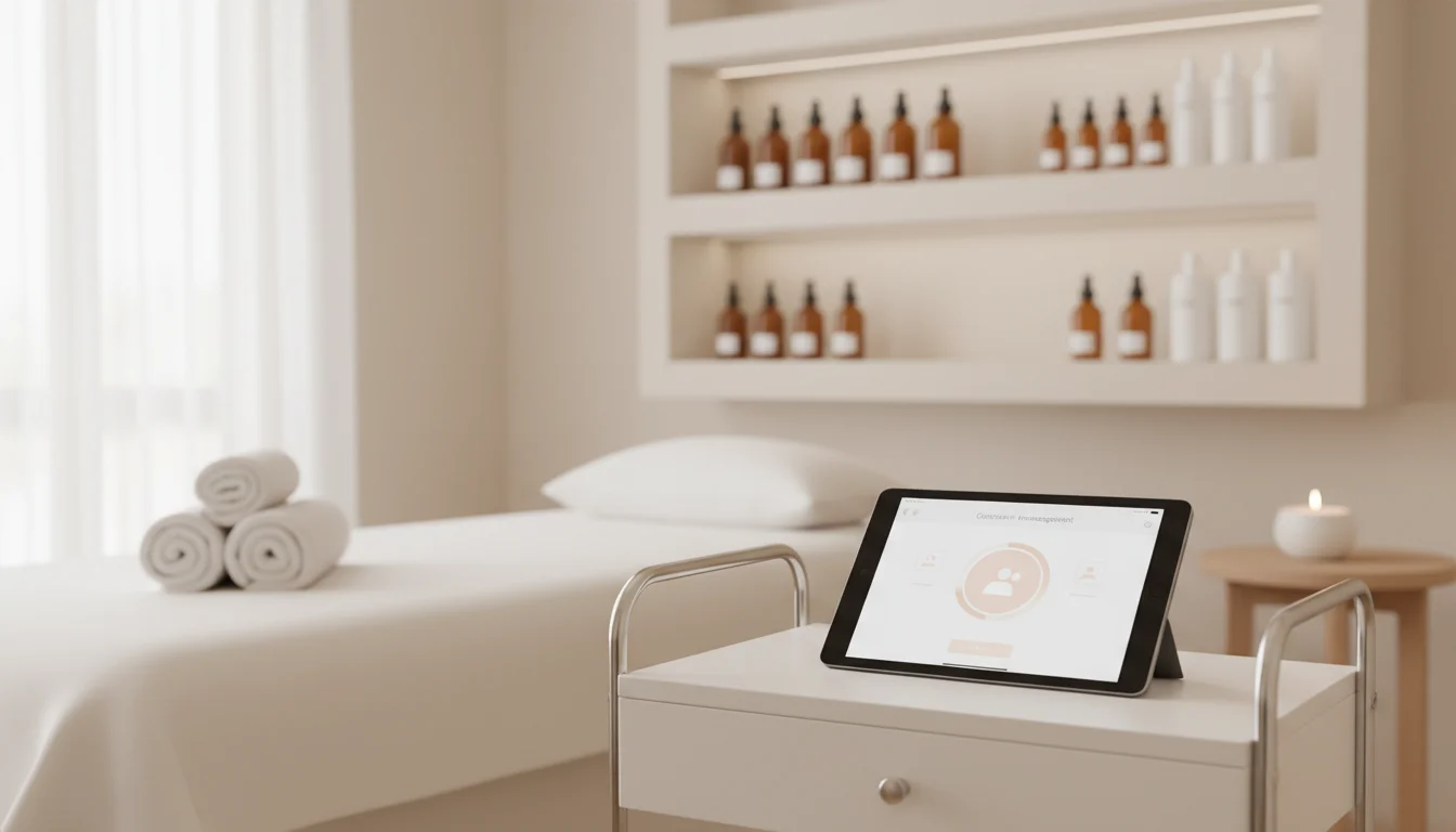 Digitale Kundenverwaltung im Kosmetikstudio mit iPad