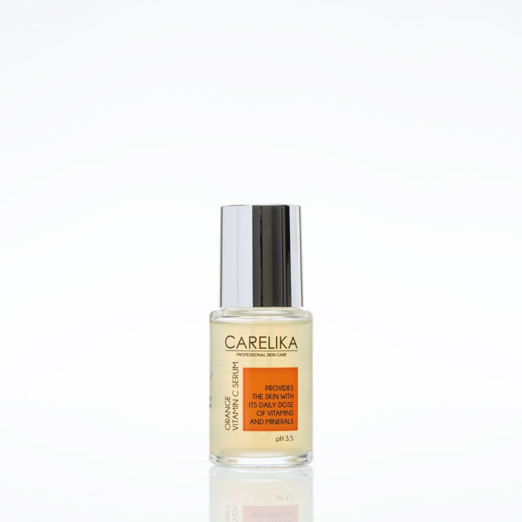 CARELIKA Orange Vitamin C Serum Professional - Hochkonzentriertes Antioxidans-Serum mit Orangenextrakt