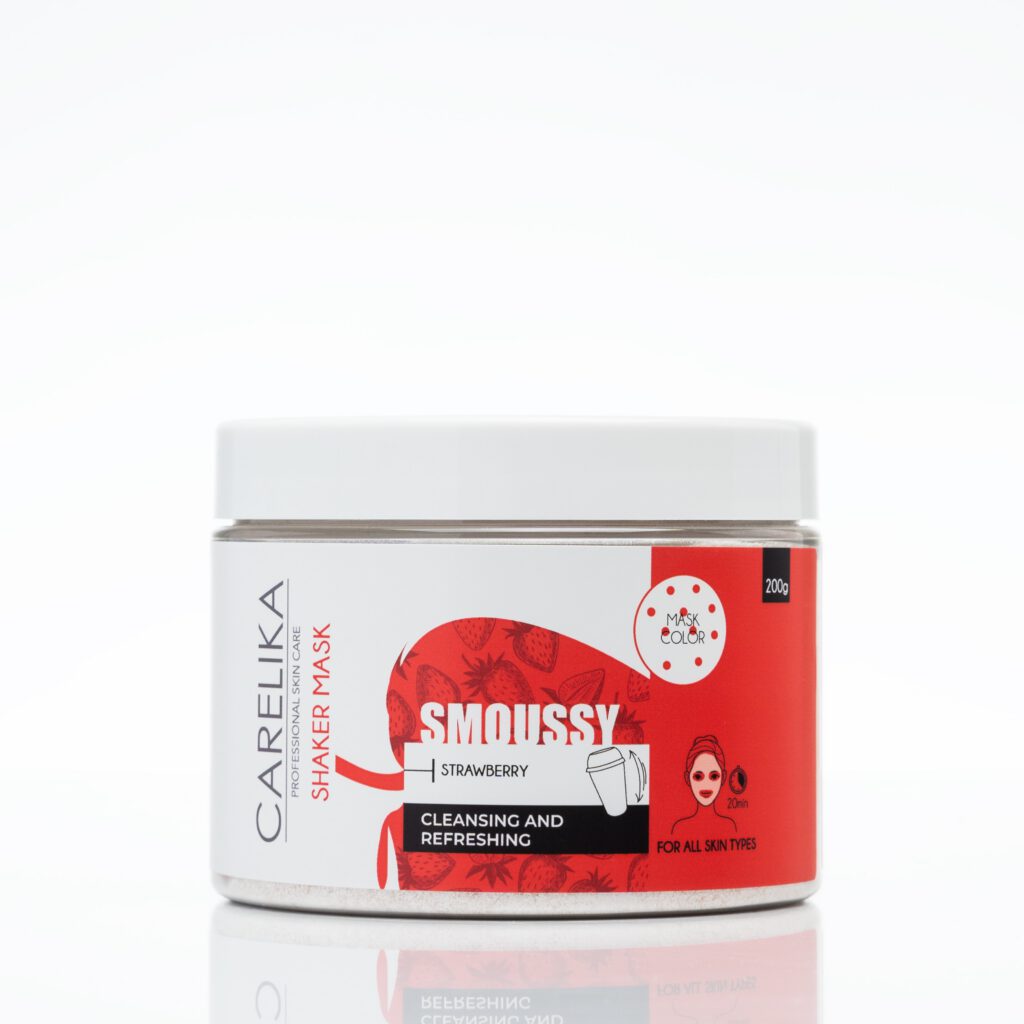 CARELIKA Erdbeer-Schaum-Shaker-Maske Professional mit Polyphenolen & Vitamin C