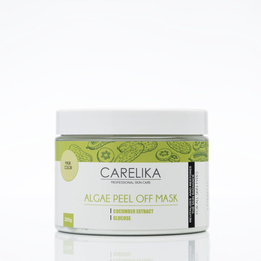 CARELIKA Algen Peel-Off Maske Professional mit Gurkenextrakt und Glucose