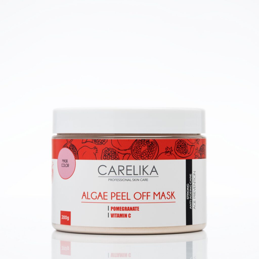 CARELIKA Granatapfel Algen-Peel-Off Maske Professional mit Marine-Kollagen