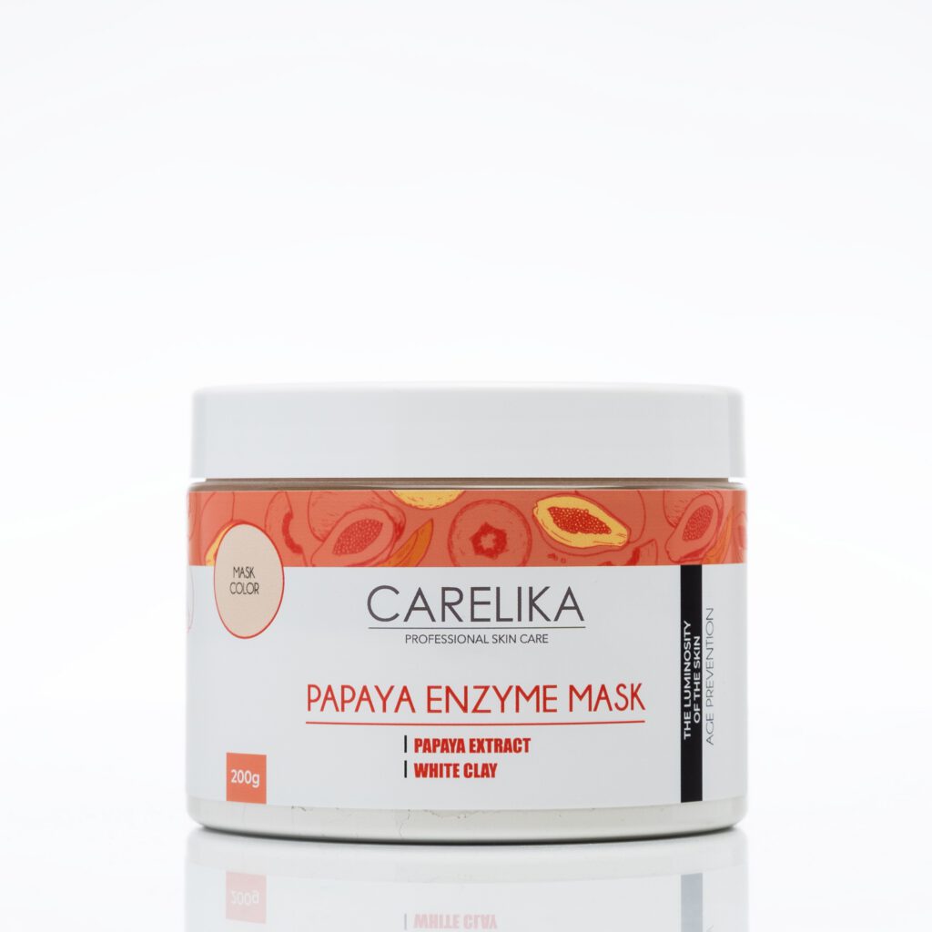 CARELIKA Papaya-Enzym Maske mit Kaolin Professional
