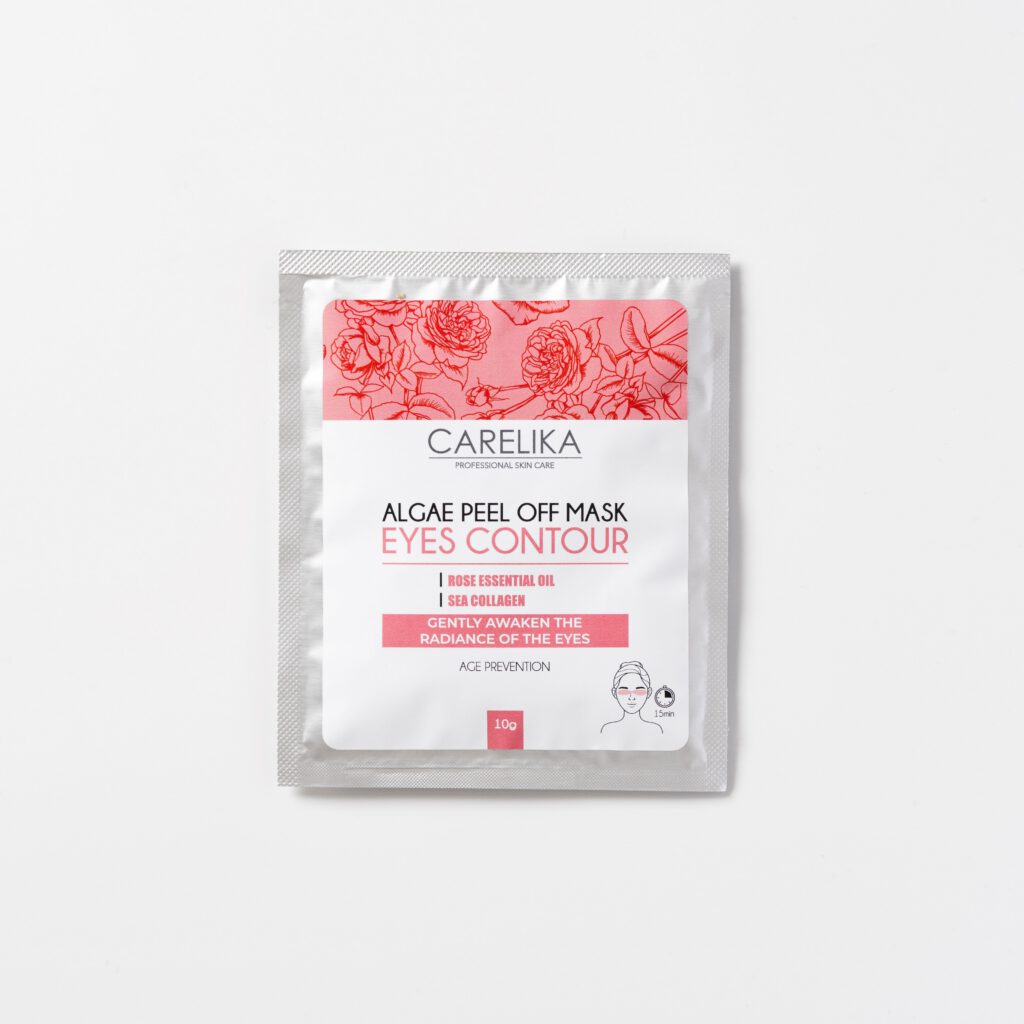 CARELIKA Algen Peel-Off Augenkonturmaske mit Meereskollagen