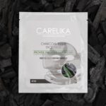 CARELIKA Aktivkohle Tuchmaske zur Tiefenreinigung und Entgiftung